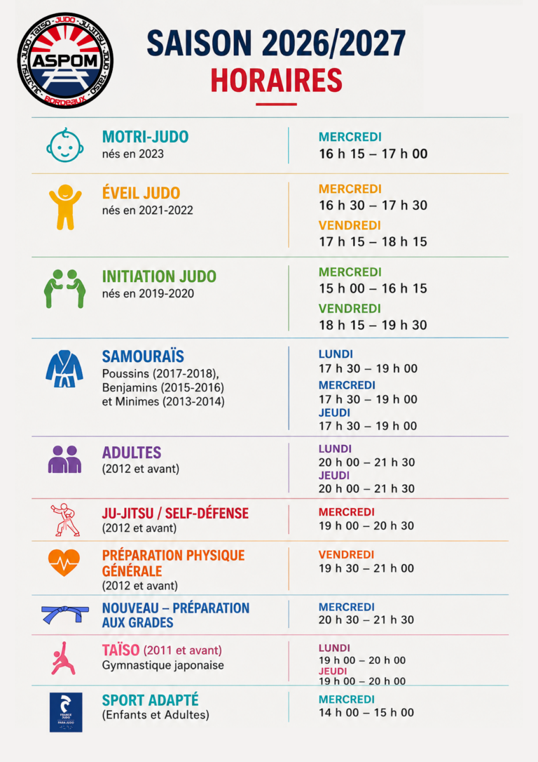 horaires aspom 26 27